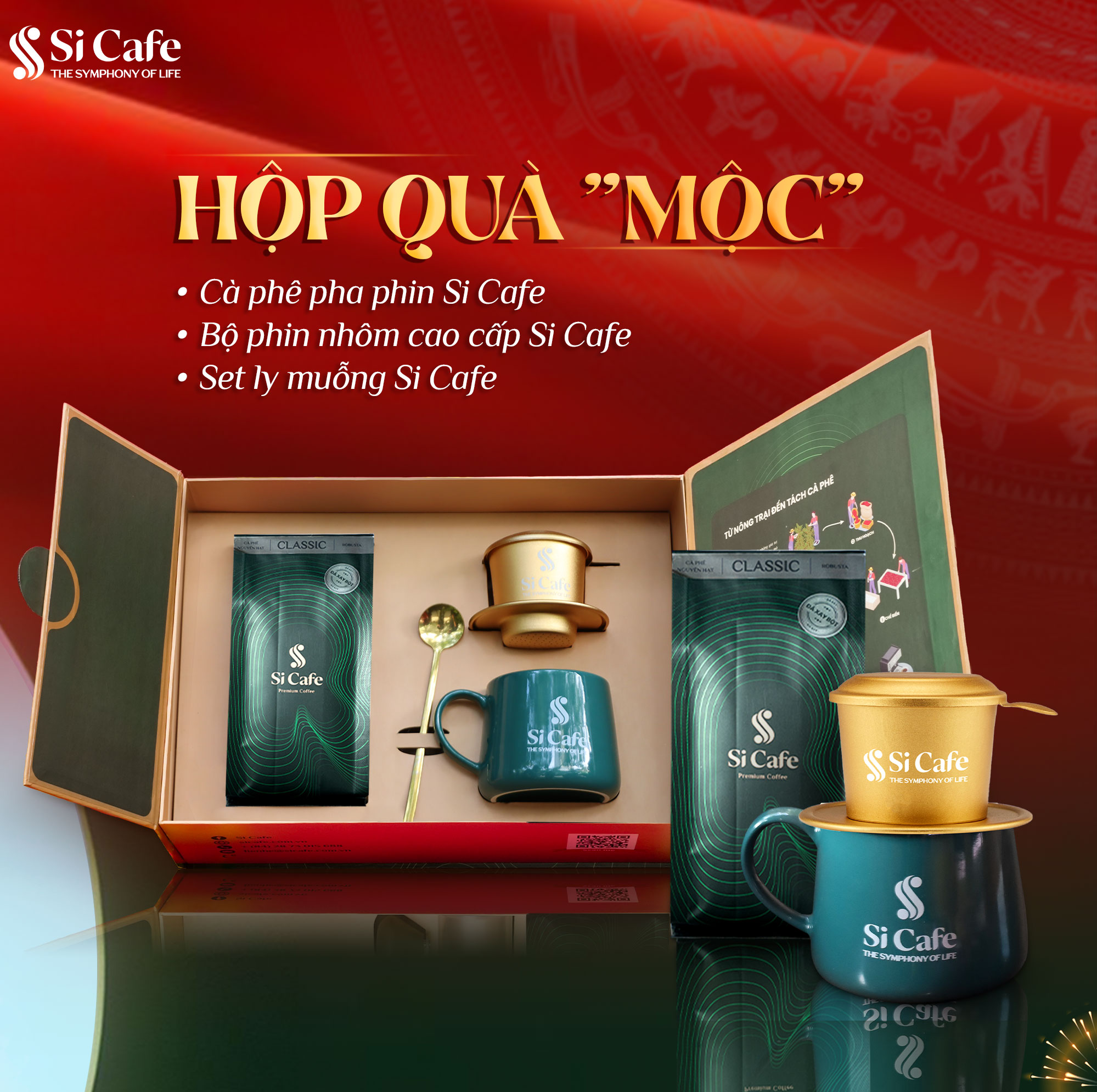 Hộp Quà Tặng Cà Phê Sang Trọng Cao Cấp - MỘC