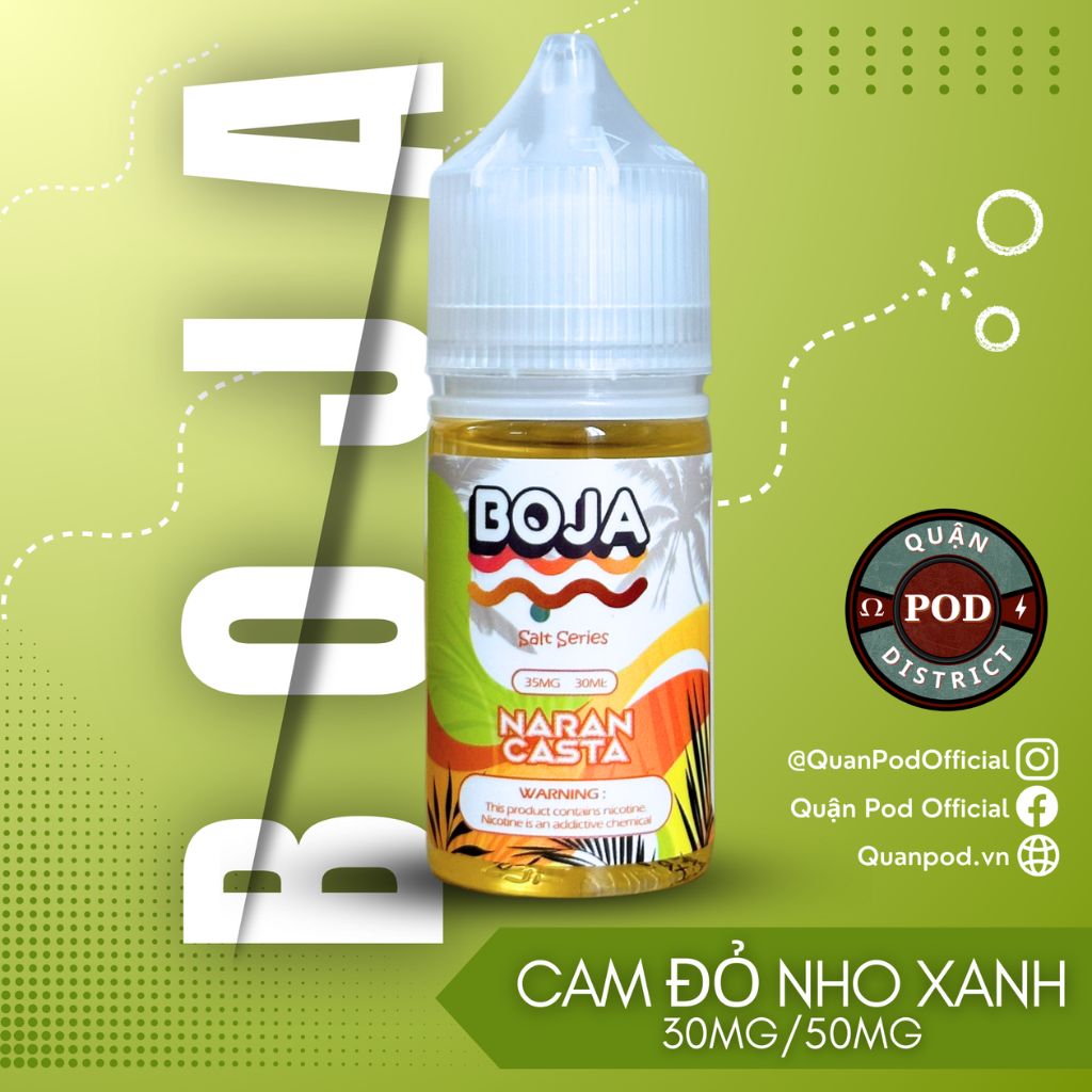 Boja Naran  Casta Juice Cam Đỏ Nho Xanh