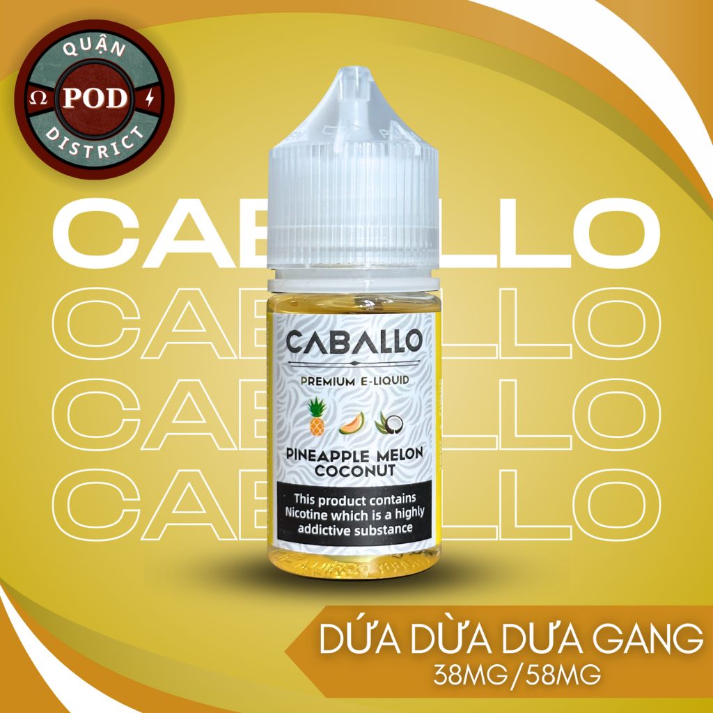 CABALLO Juice Dừa Dứa Dưa Gang Lạnh