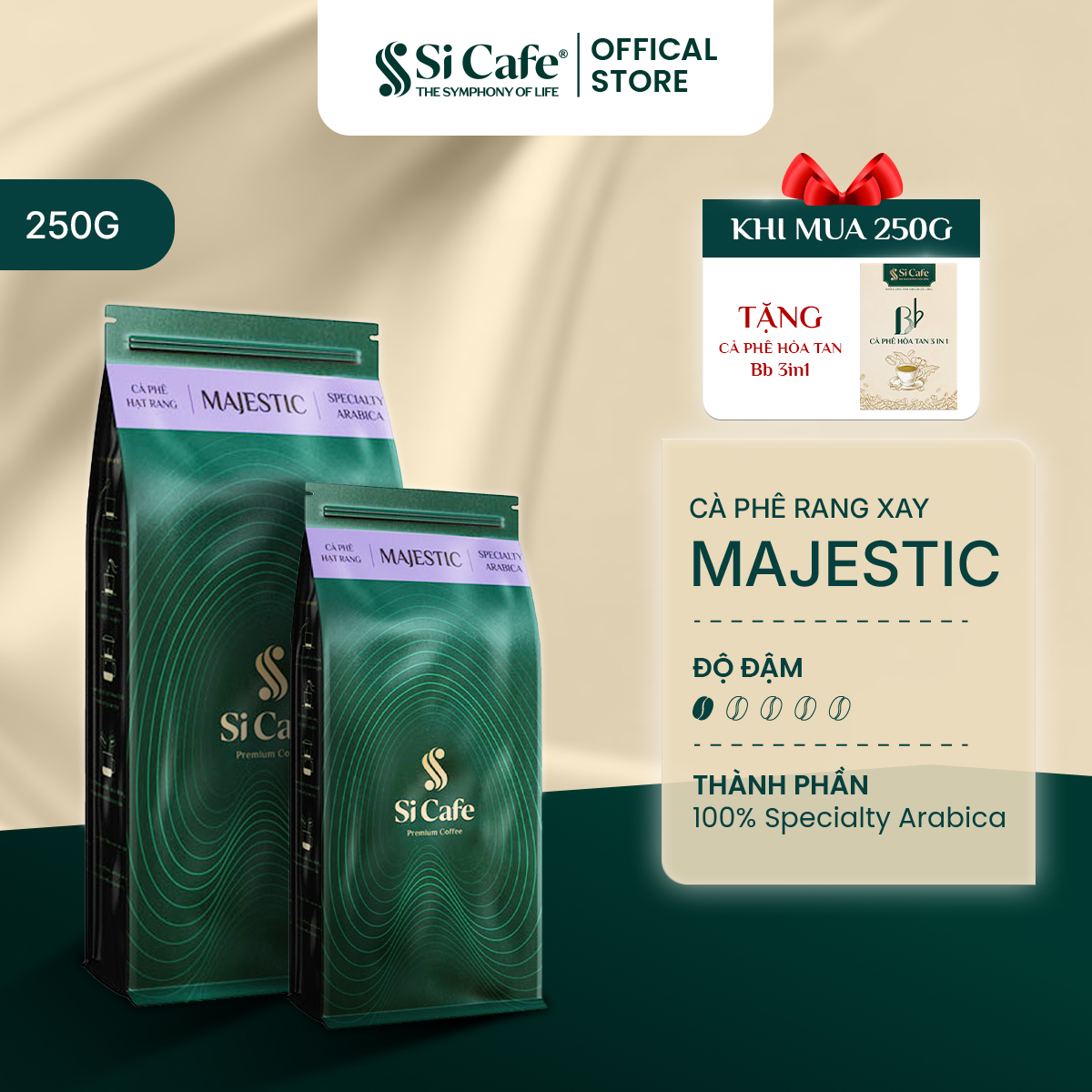 Cà Phê Nguyên Chất Majestic 100% Arabica