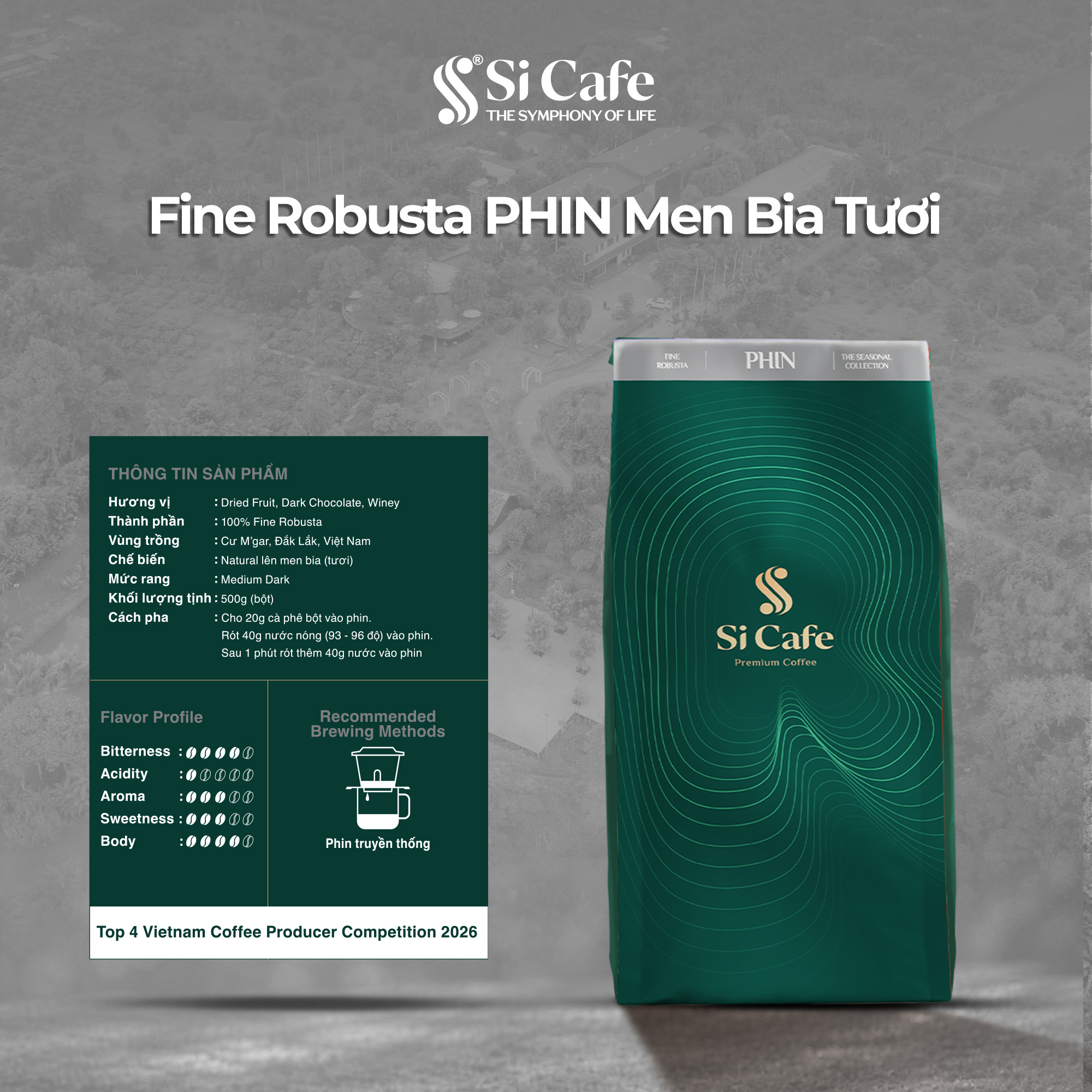 Cà Phê Đặc Sản PHIN Top 4 Việt Nam | The Seasonal Fine Robusta 2026