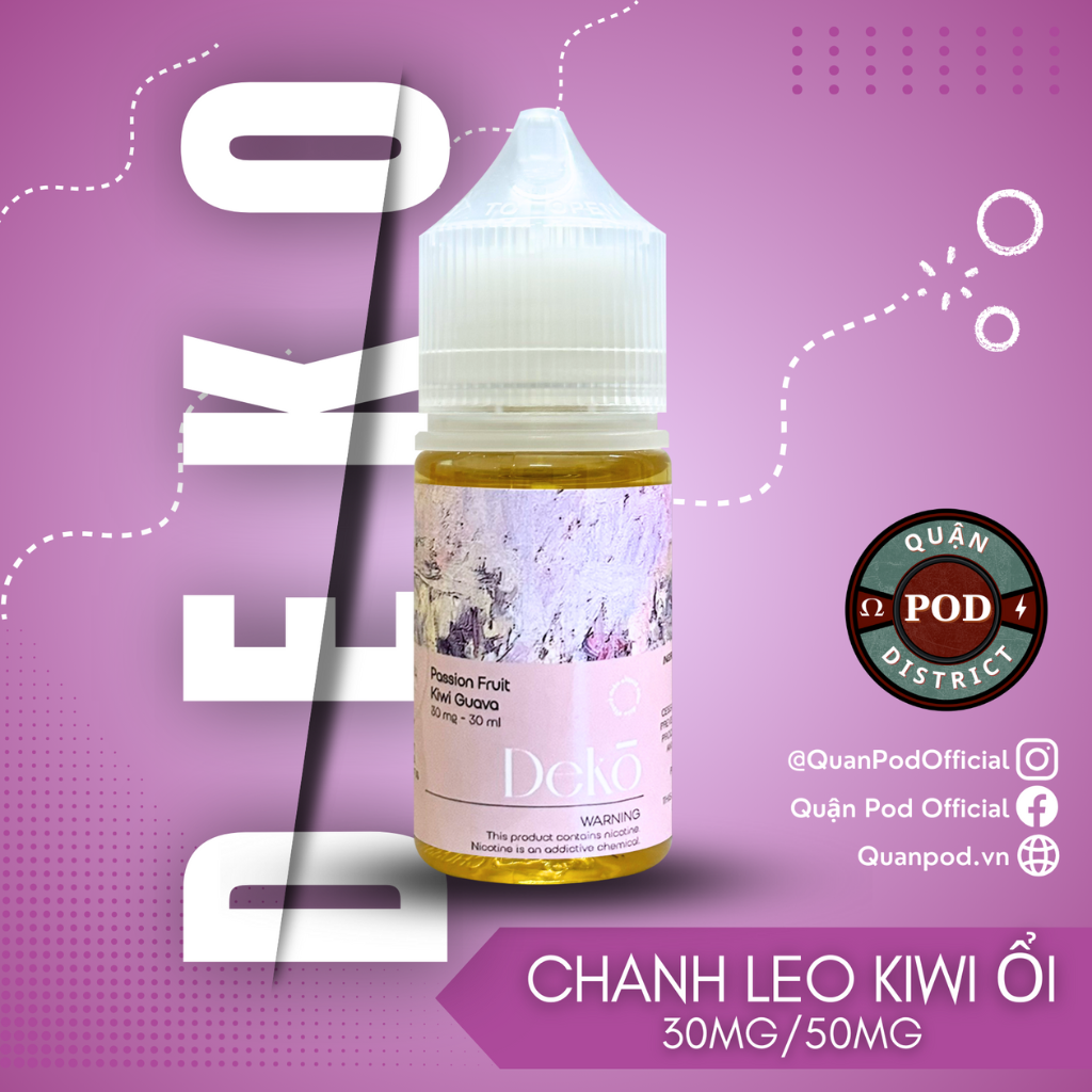 DEKO Chanh Leo Ổi Kiwi (Passion Fruit Kiwi Guava)