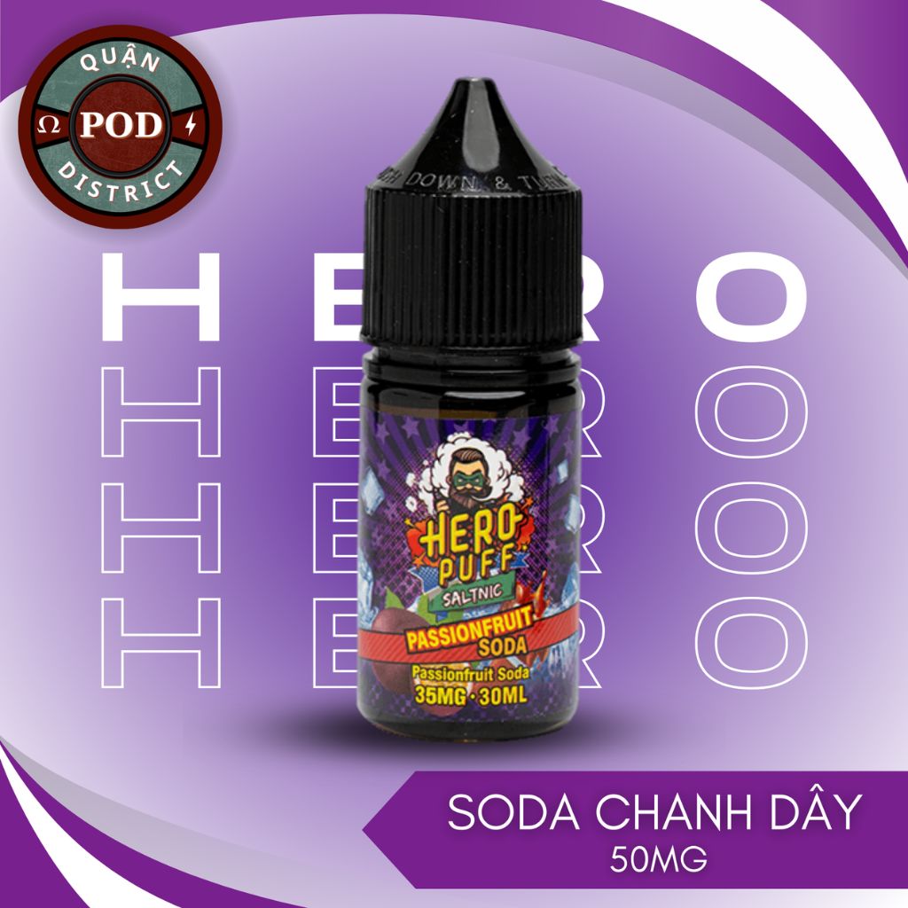 Hero Puff Juice Soda Chanh Dây