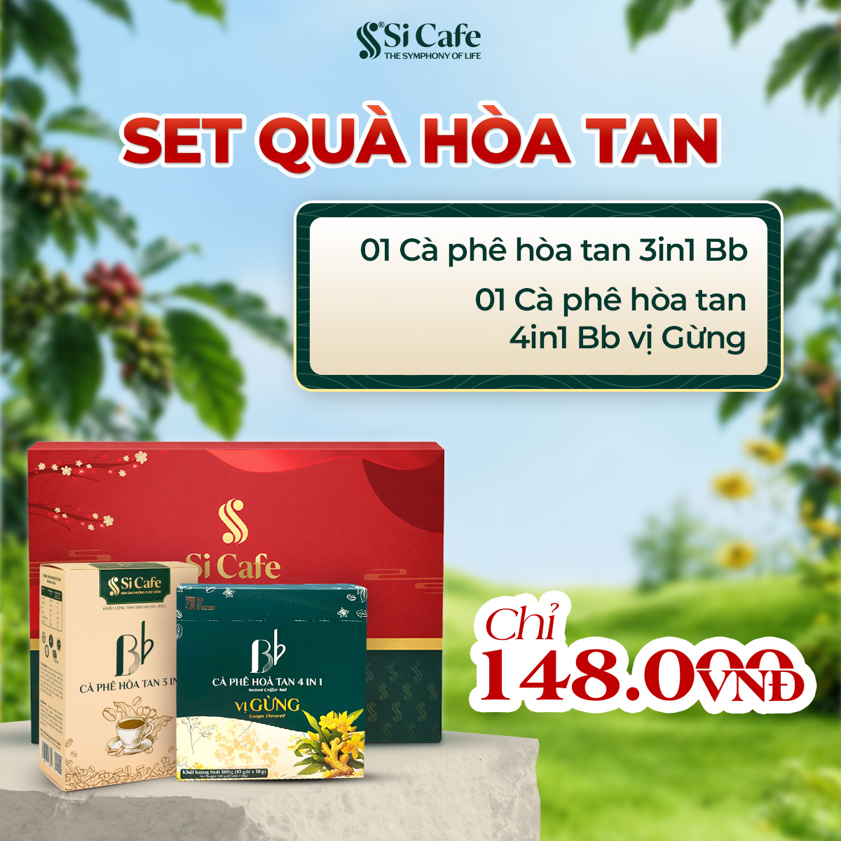Hộp Quà Tết Cà Phê Hòa Tan