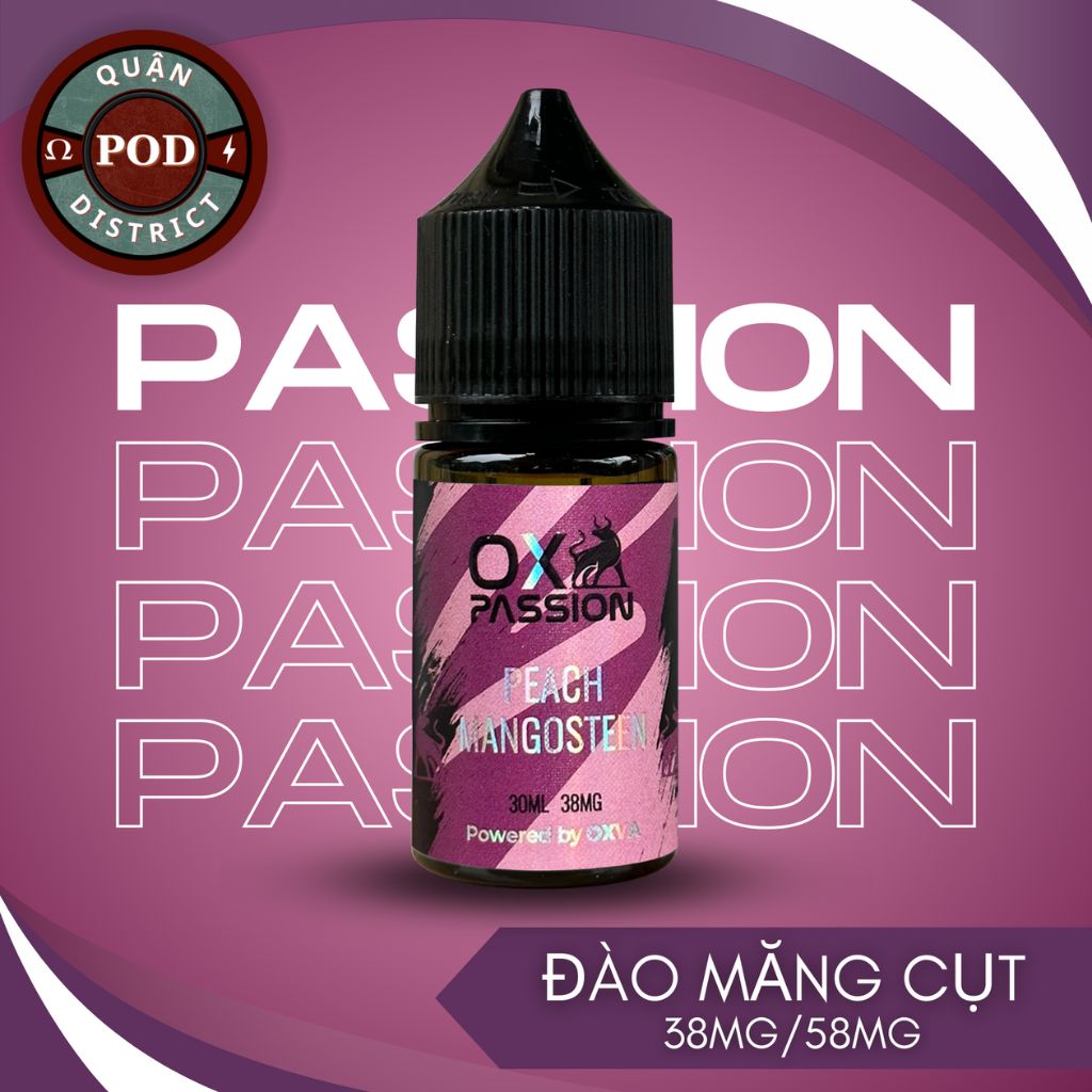 OX Passion Juice Đào Măng cụt Lạnh