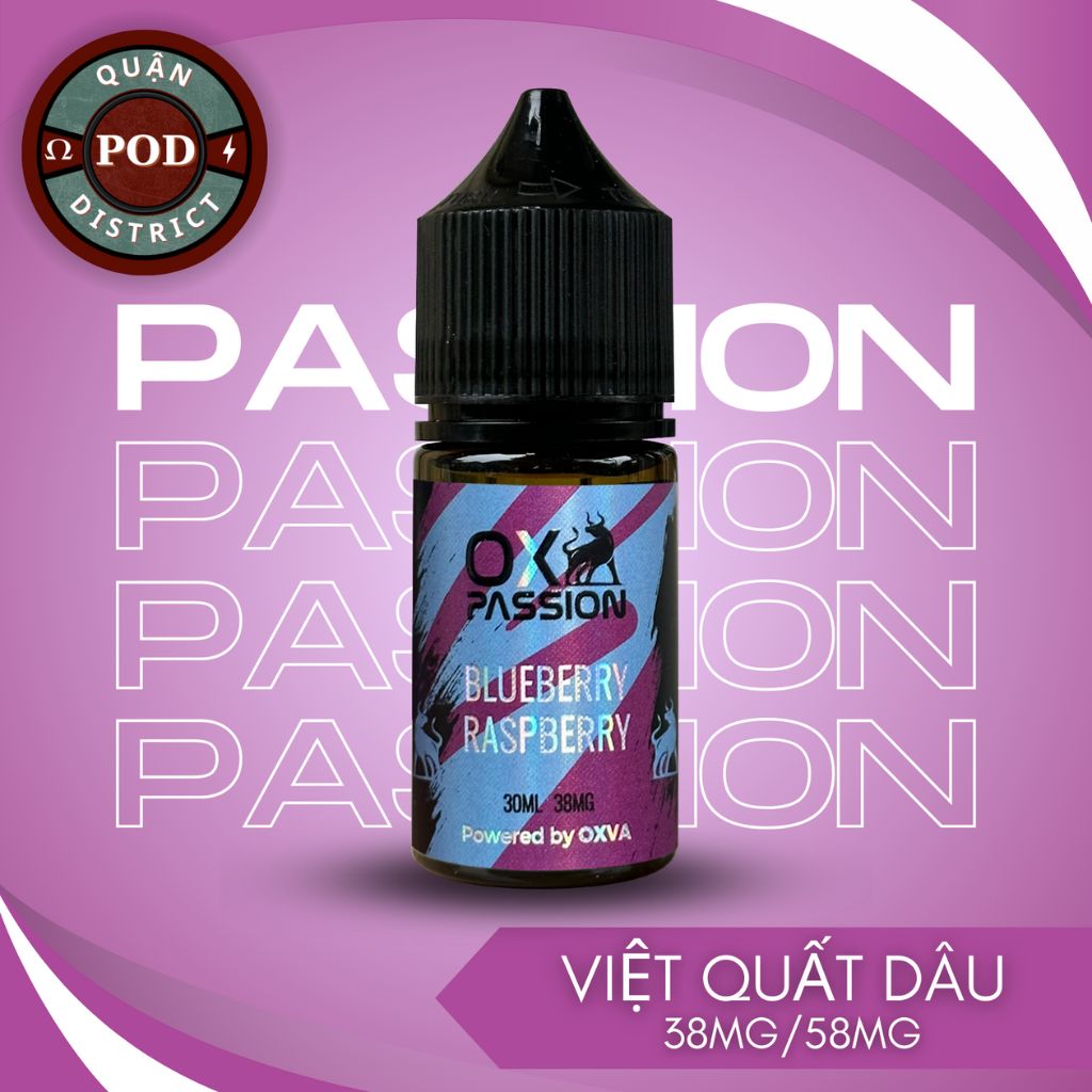 OX Passion Juice Mâm xôi Việt quất Lạnh