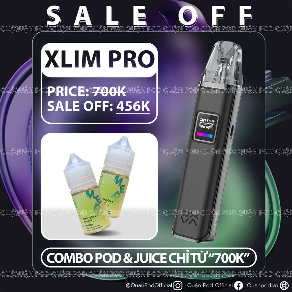 [COMBO] OXVA Xlim Pro + Juice bất kỳ