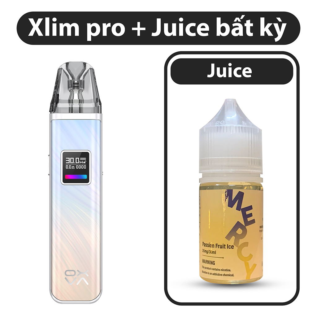 [COMBO] OXVA Xlim Pro + Juice bất kỳ