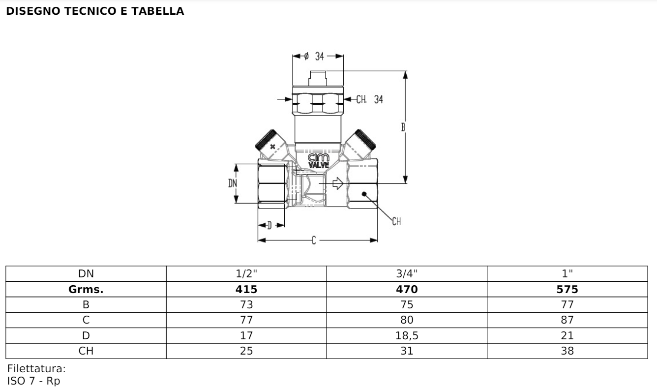 VAN CÂN BẰNG NHIỆT CIM778