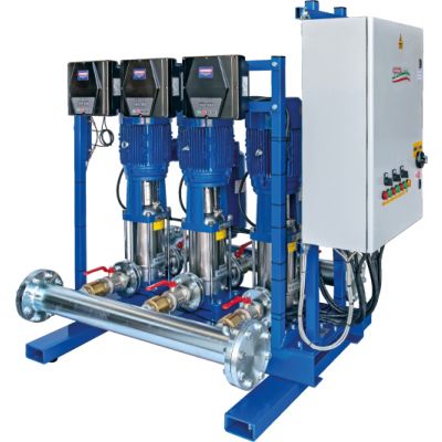 Hệ 3 bơm tăng áp biến tần trục đứng đa tầng cánh VS