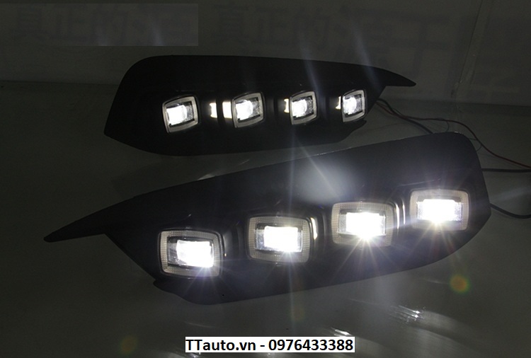 Cụm đèn LED gầm trước kiểu Bugatti Veyron cho Civic 2016-2018