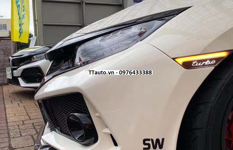 Đèn sườn kiểu Turbo cho Civic 2016-2021
