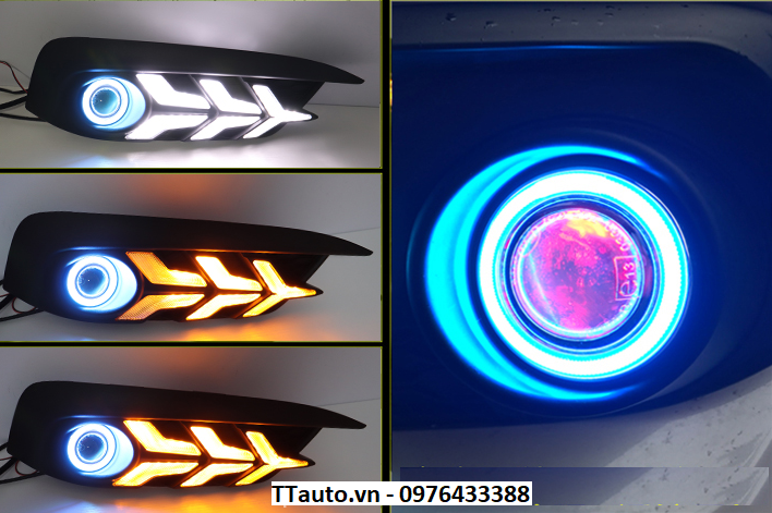 LED gầm trước sau  kiểu máy bay cho Civic 2016-2020