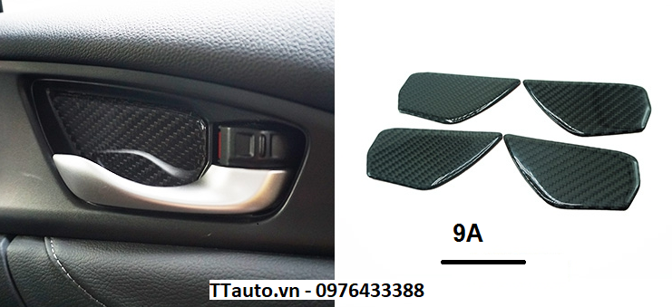 Trang trí nội thất bằng sợi carbon dẻo kiểu Si cho Civic 2016-2020