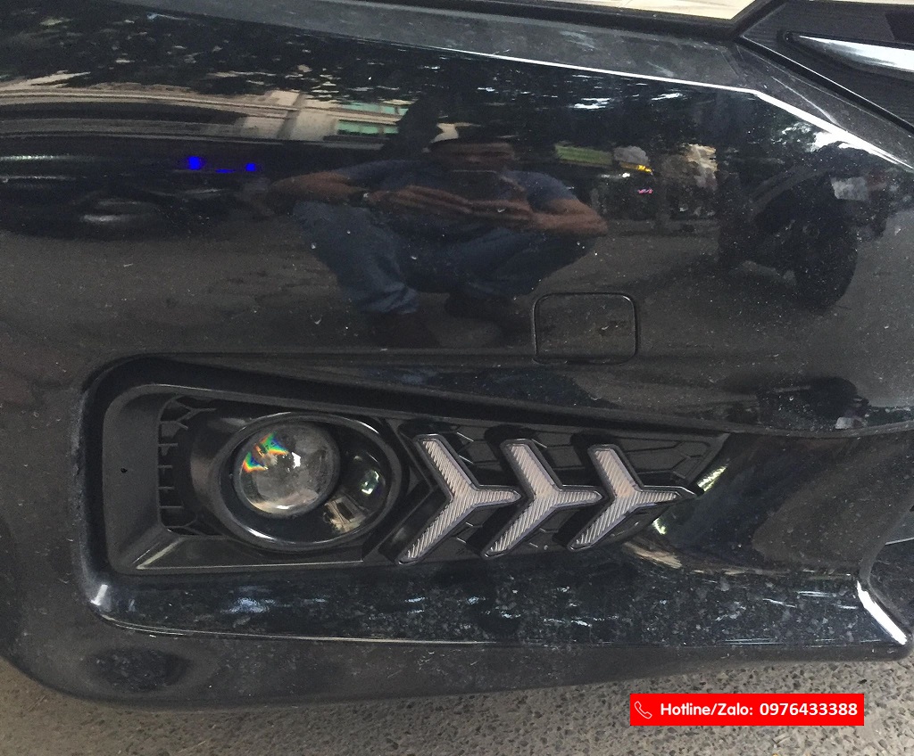 Đèn bi gầm projecter tăng cường độ sáng cho xe Honda