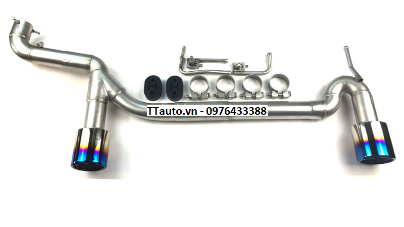 Độ ống xả kiều mới cho Civic 2016-2021 (pô thật)