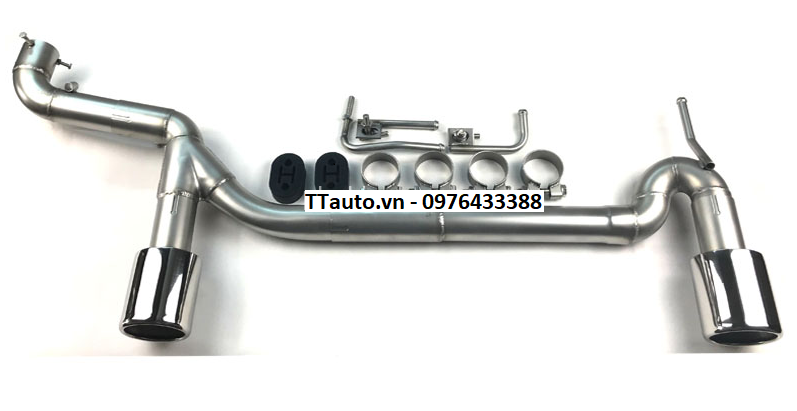 Độ ống xả kiều mới cho Civic 2016-2021 (pô thật)