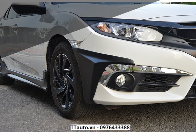 Body lip kiểu phiên bản Châu Âu cho Civic 2016-2020