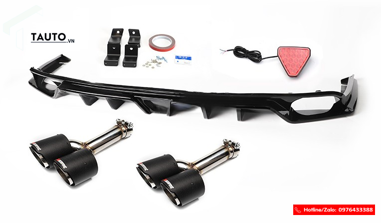 Độ pô và lip sau cho Honda Civic 2022