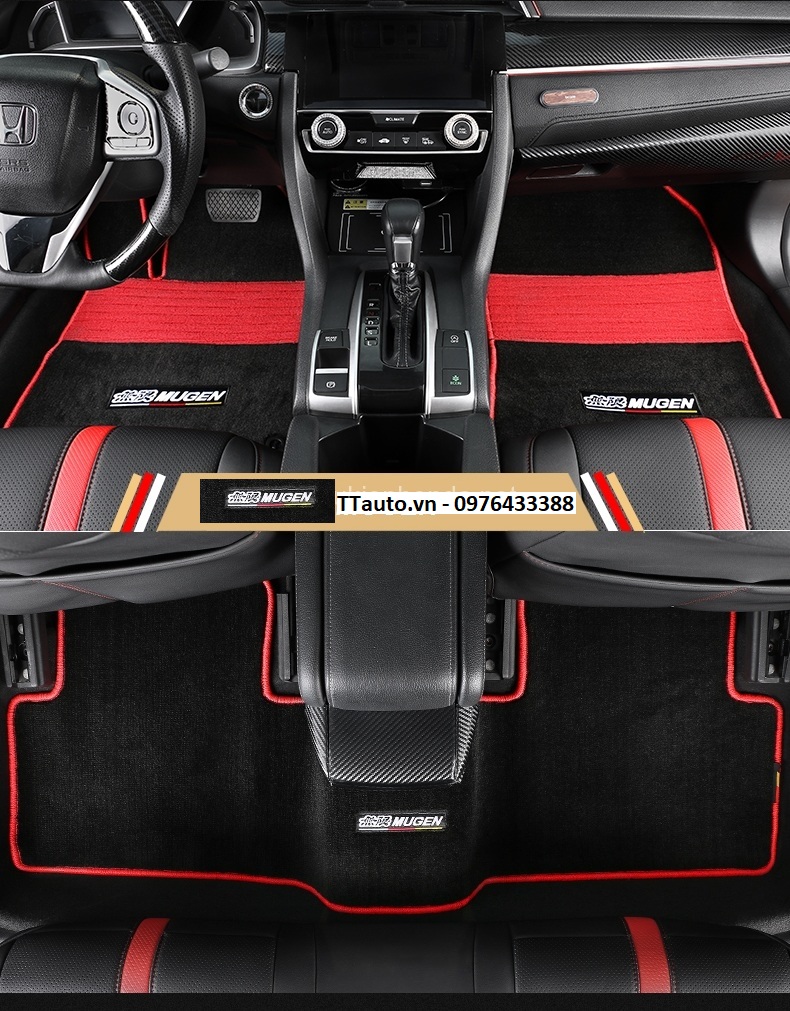 Thảm sàn kiểu Type R cho Civic 2016-2020