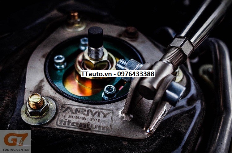 Thanh cân bằng Strut bar ARMY hợp kim Titan cho Civic 2016-2020