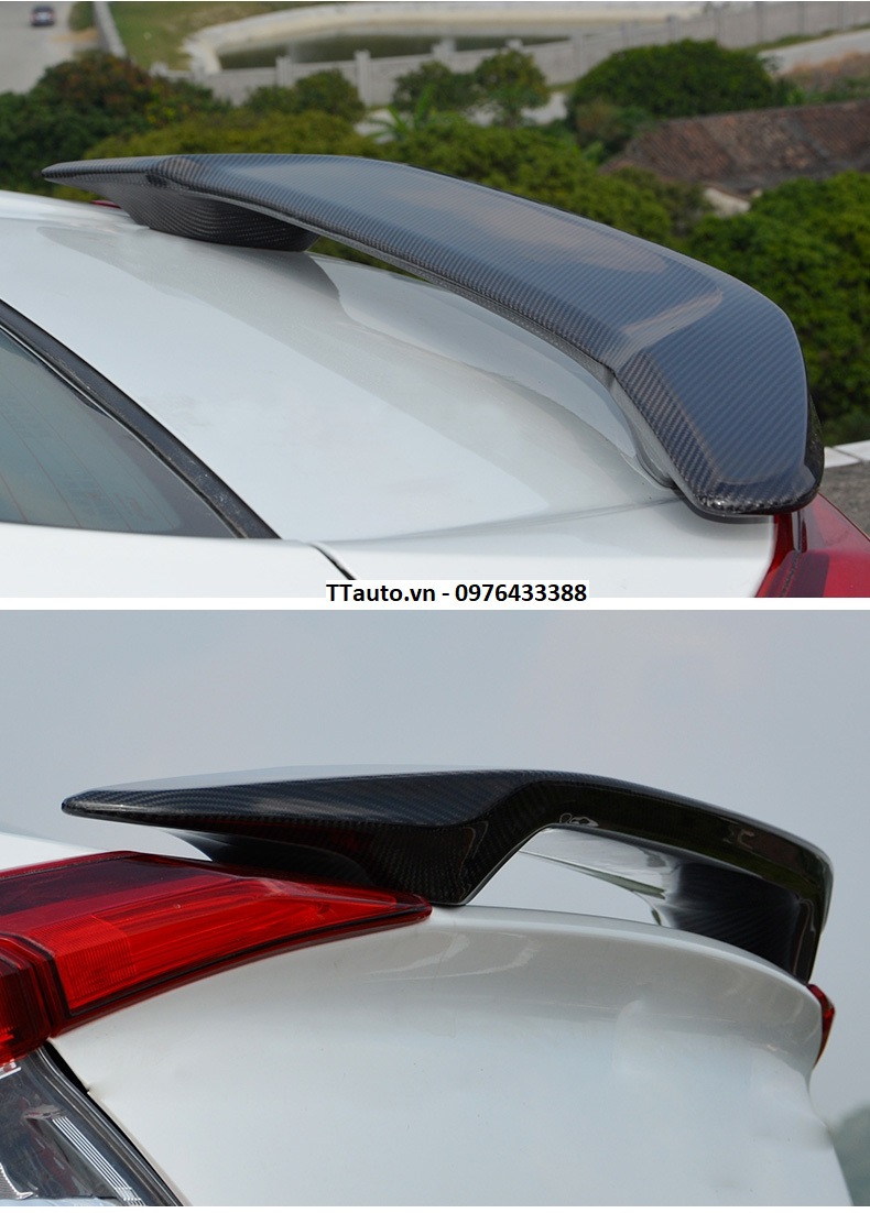 Cánh lướt gió Modulo loại sợi carbon cho Civic 2016-2020