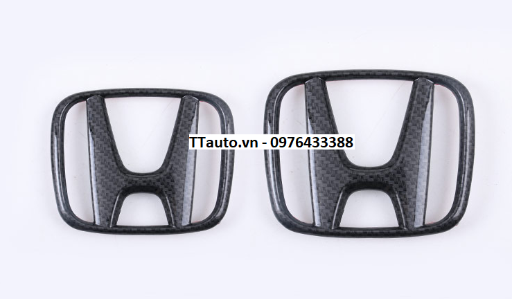 Logo chữ H trước sau màu đỏ, đen và Carbon cho Civic 2016-2022