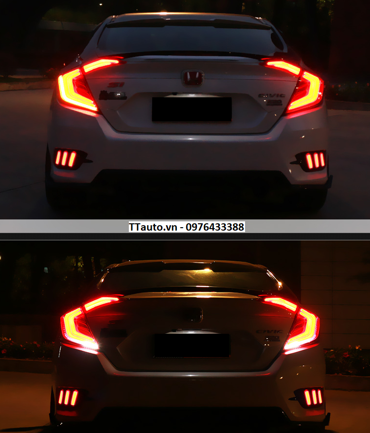 Cụm đèn hậu Full LED Civic 2016-2020  (kiểu 2)