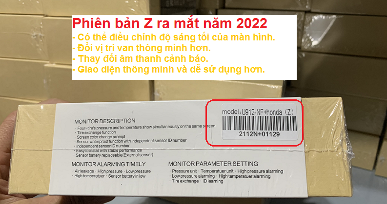 Cảnh báo áp suất lốp thiết kế riêng cho Civic 2016-2022