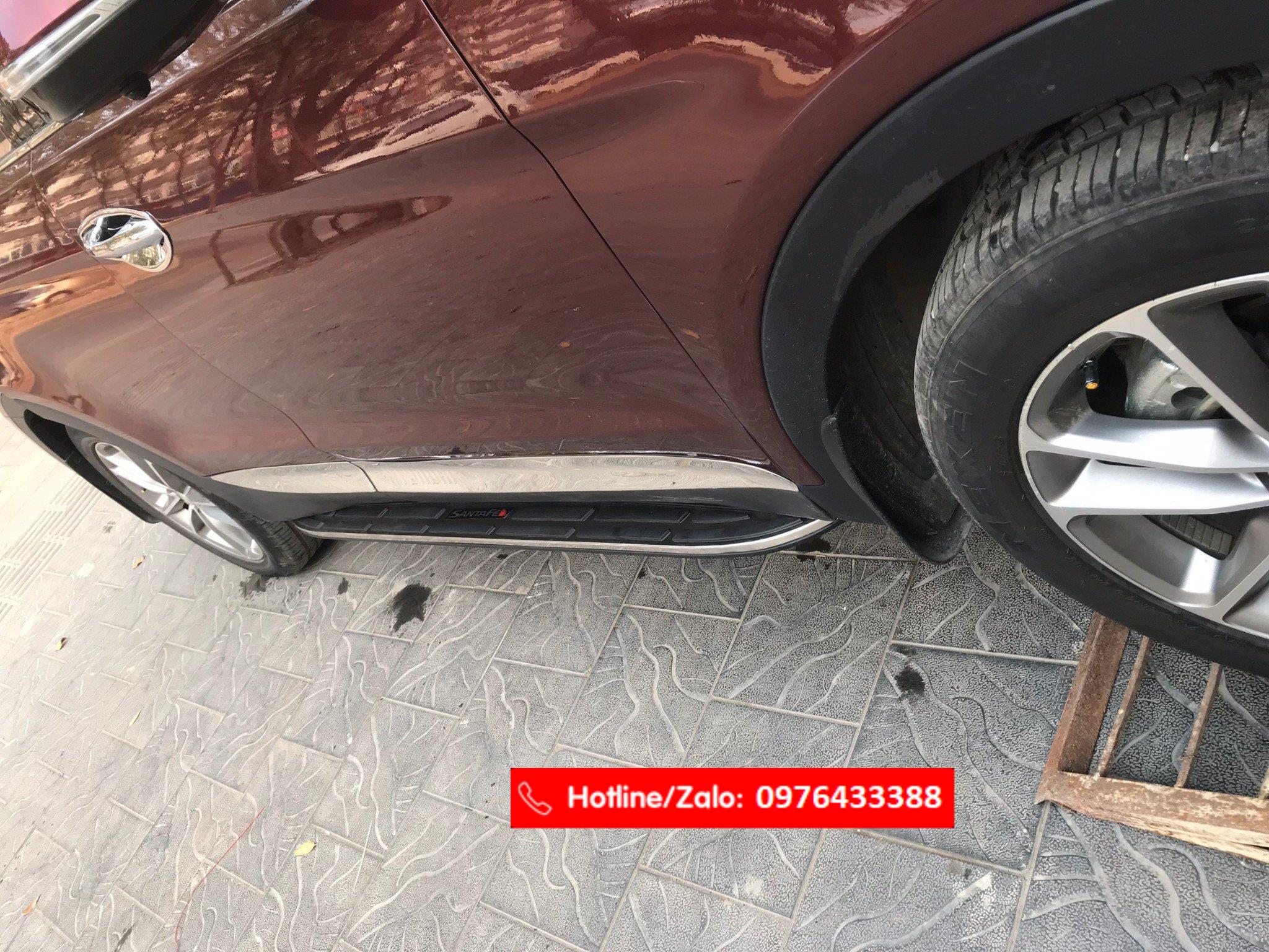 BẬC BƯỚC CHÂN XE SANTAFE 2018 – 2019 CAO CẤP