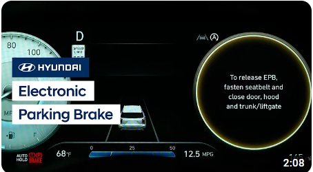 Autolock, Kiểm soát cài đặt tự động phanh, Bật và Chuyển góc cam360 Santafe 2022-2024