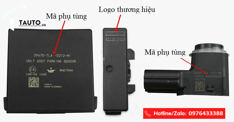 Cảm biến tiến lùi 8 mắt hiển thị màn hình hỗ trợ đỗ xe cho Civic 2022