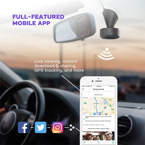 CAMERA HÀNH TRÌNH VAVA DUAL DASH CAM | 2 MẮT TRƯỚC SAU