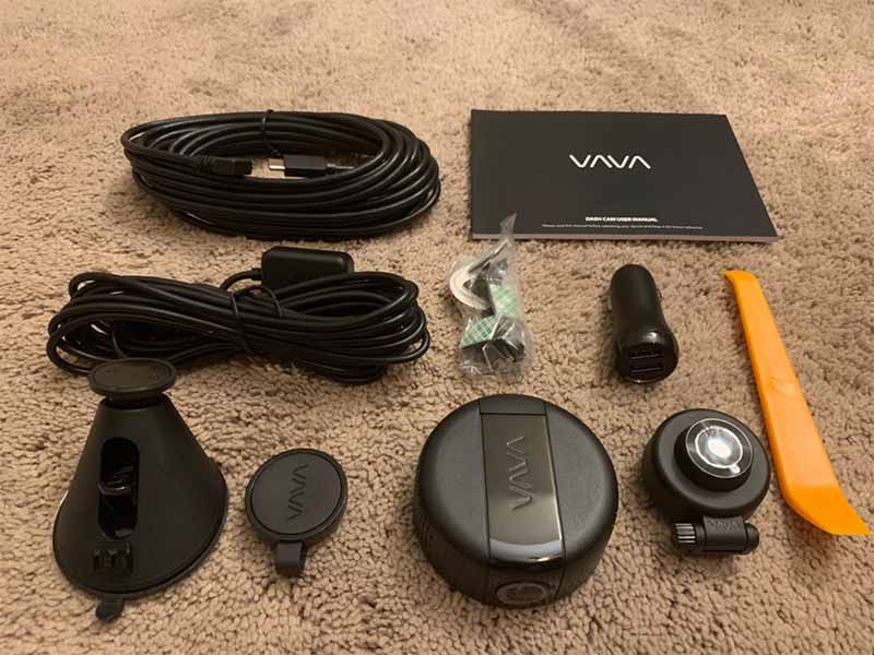 CAMERA HÀNH TRÌNH VAVA DUAL DASH CAM | 2 MẮT TRƯỚC SAU