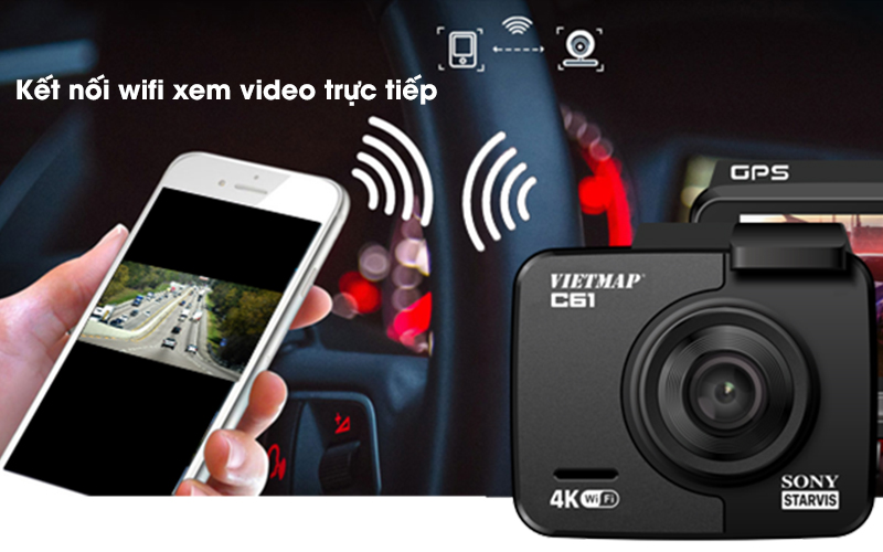 CAMERA HÀNH TRÌNH VIETMAP C61 ĐỦ TÍNH NĂNG CÔNG NGHỆ