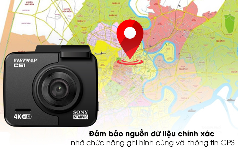 CAMERA HÀNH TRÌNH VIETMAP C61 ĐỦ TÍNH NĂNG CÔNG NGHỆ