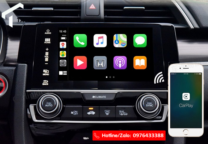 Carplay không dây cho Honda Civic 2016-2021