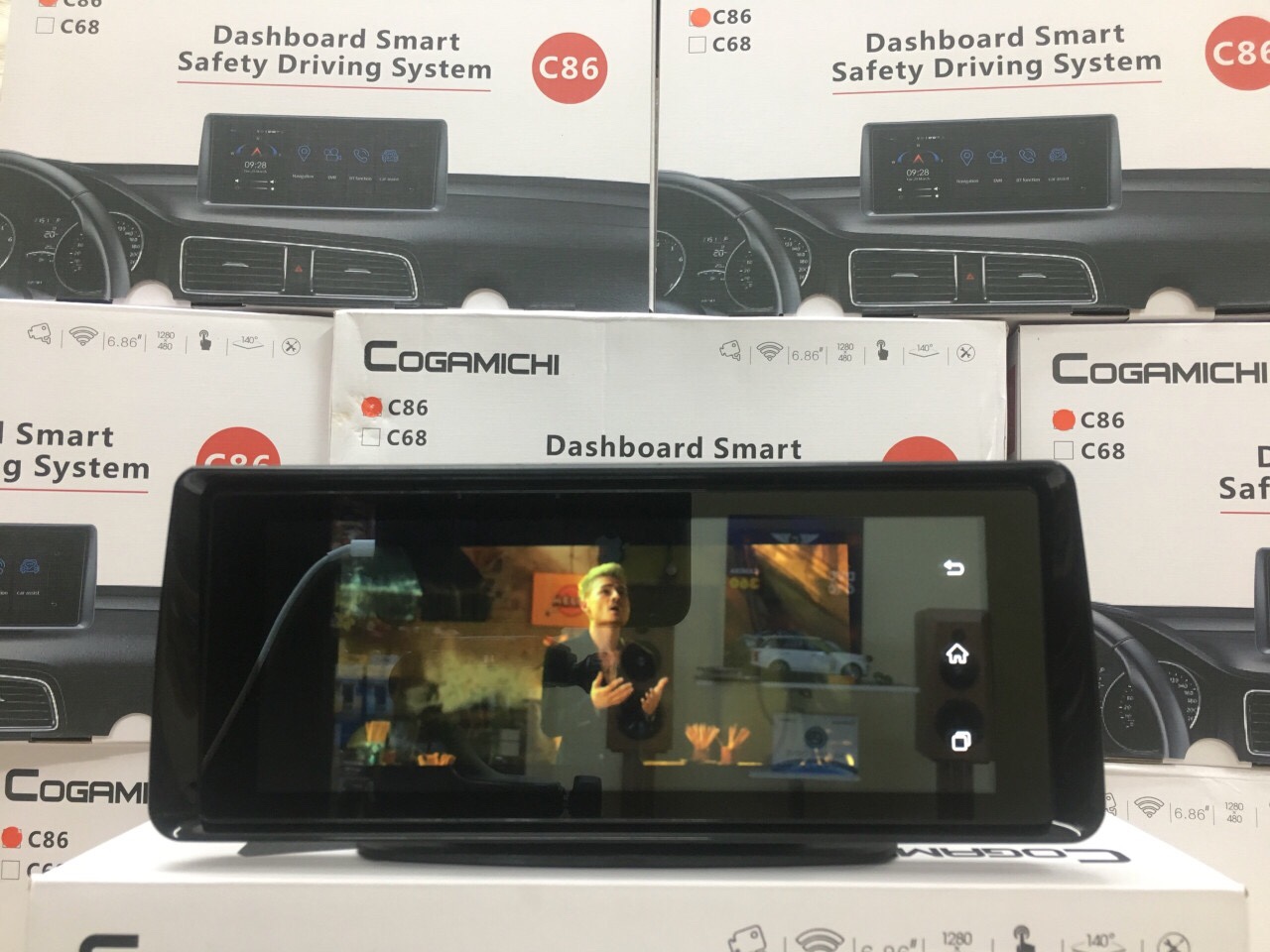 CAMERA HÀNH TRÌNH MẶT TAPLO GOGAMICHI C86 | CAMERA ANDROID SIM4G