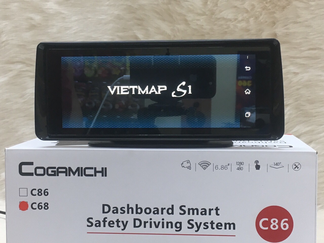 CAMERA HÀNH TRÌNH MẶT TAPLO GOGAMICHI C86 | CAMERA ANDROID SIM4G