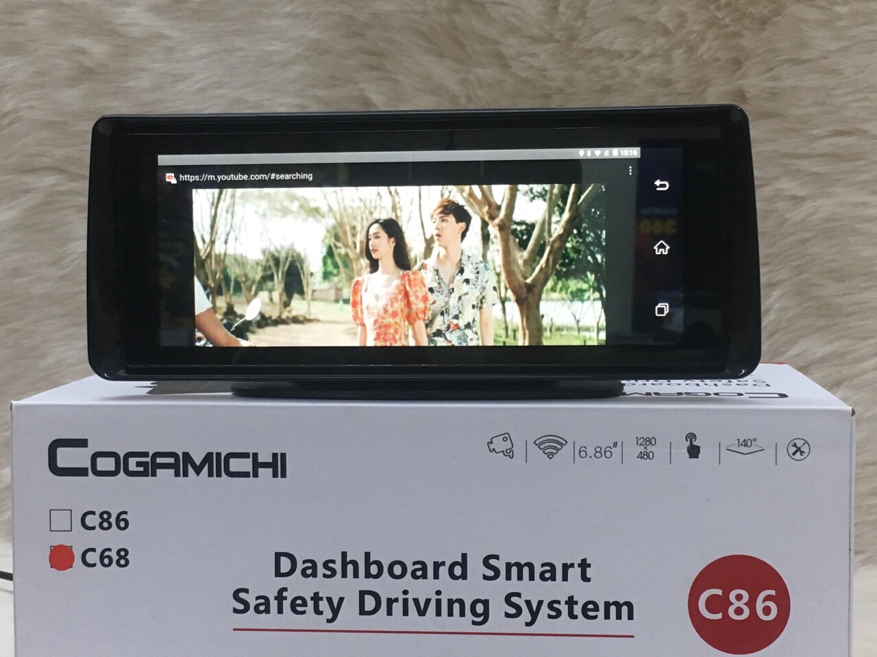 CAMERA HÀNH TRÌNH MẶT TAPLO GOGAMICHI C86 | CAMERA ANDROID SIM4G