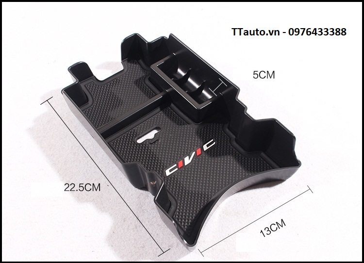 Khay để đồ hộc kê tay Civic 2016-2020 (mẫu 1)