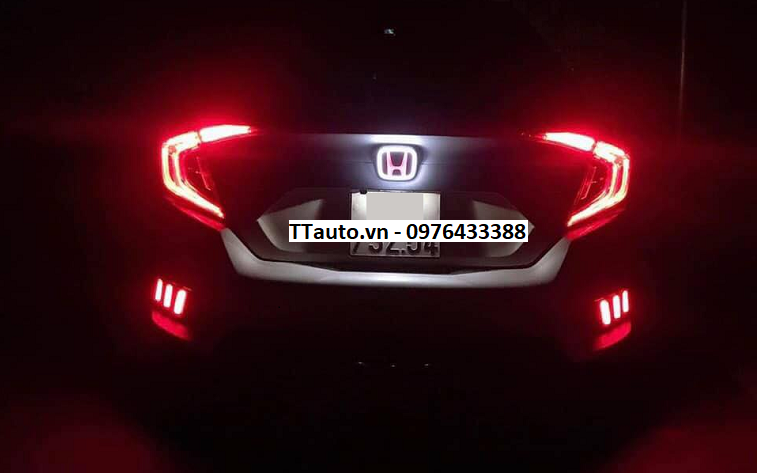 Đèn LED gầm Civic kiểu Mustang 2016-2019