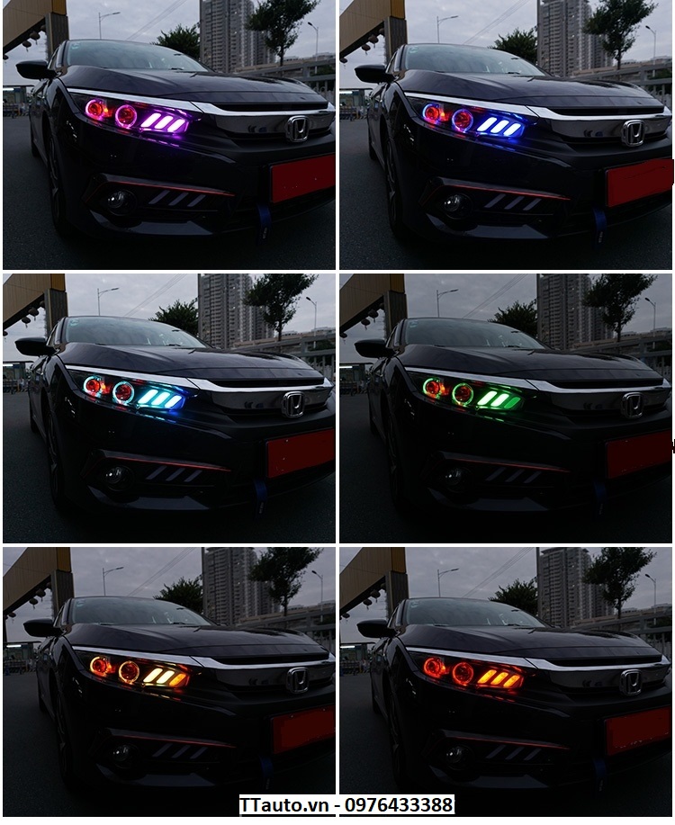 Cụm đèn pha Civic 2016-2020
