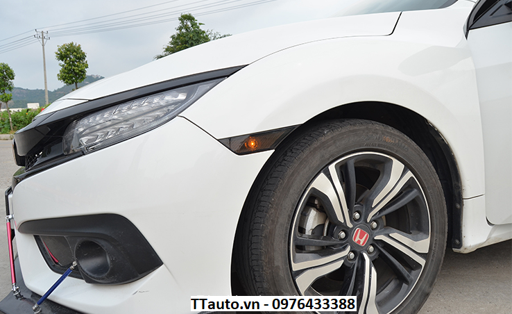 Đèn sườn Civic màu xám và vàng cho Civic 2016-2020
