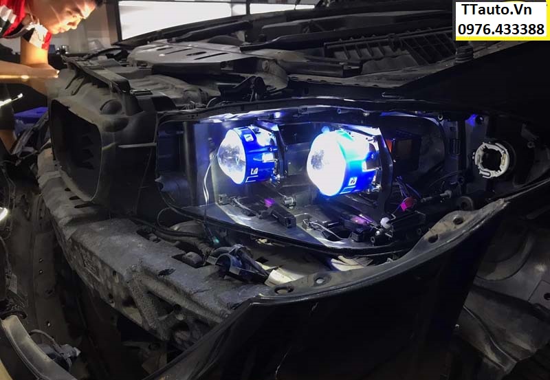 ĐỘ ĐÈN BMW X10 CỰC SÁNG VỚI 4 BI LASER