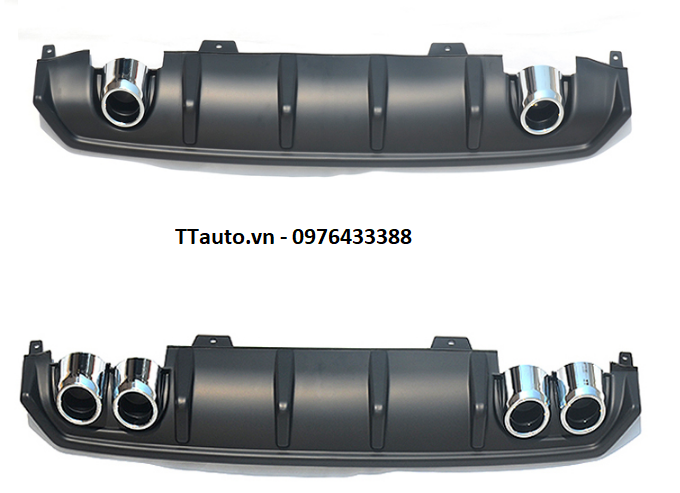 Lip chia pô kiểu 2 ống xả và 4 ống xả cho Civic (Pô giả loại mới)