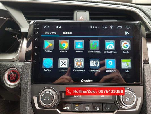 DVD ANDROID THEO XE HONDA CIVIC 2019