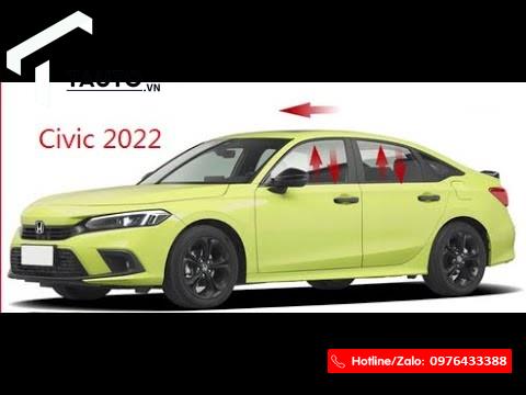 Tự động lên xuống kính cho Honda Civic 2022
