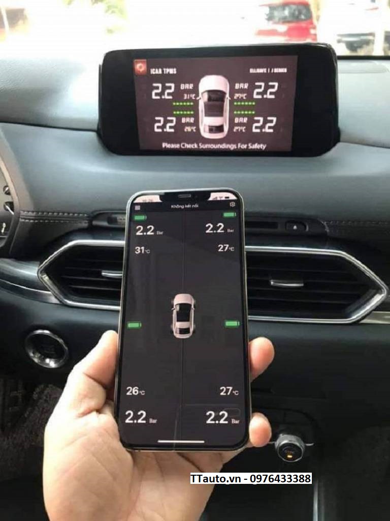 ÁP SUẤT LỐP THEO XE MAZDA CHÍNH HÃNG | TPMS MAZDA