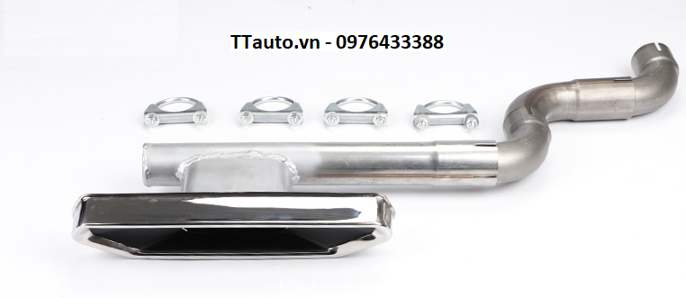 Độ ống xả kiểu Si cho Civic 2016-2020 (pô thật)